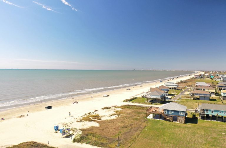 skyview of the beach