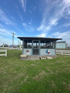 blue pavilion on rv park